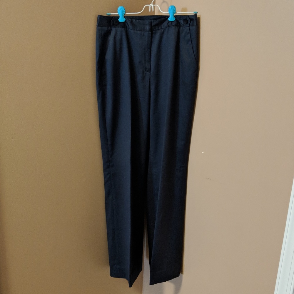 Classiques Enteir Petite Navy Wool/Silk Trousers